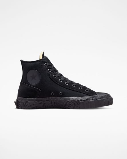 Men's Converse Chuck Taylor Alt Star Wavy High Top Shoes Black / Deep Grey / Black | AU 4E1C9O